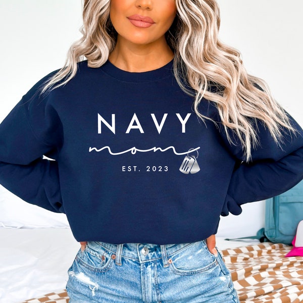 Proud Navy Blue Mum / Mam Hoodie