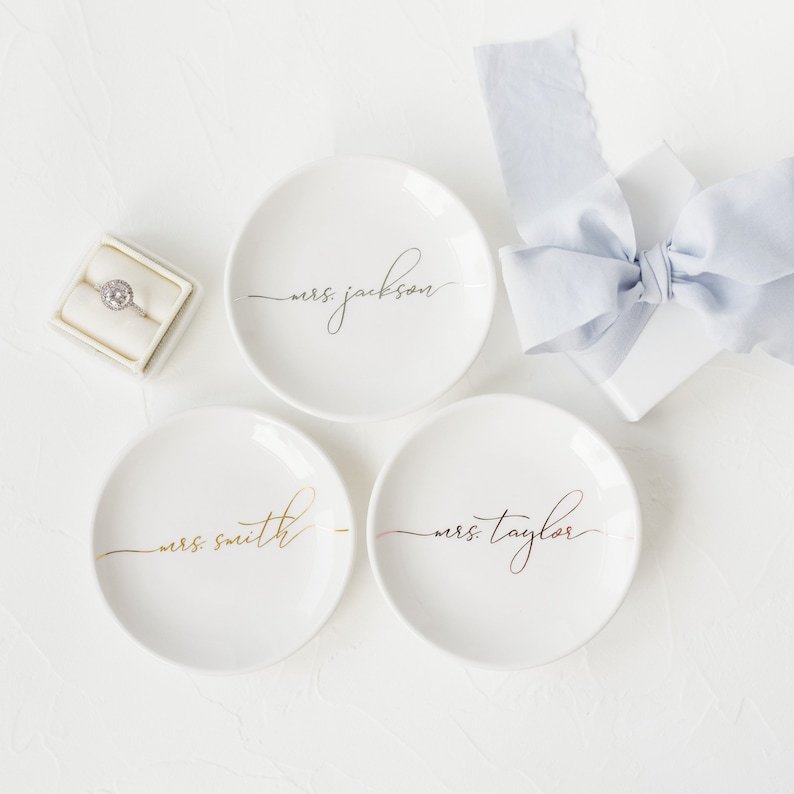 PERSONALIZED GIFT Wedding Ring Dish Engagement Ring Holder Etsy