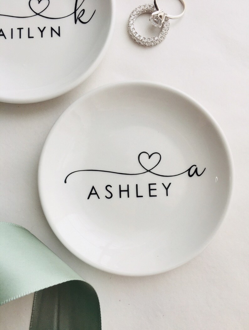 Personalized Trinket Dish, Personalized Ring Dish, Personalized Jewelry ...