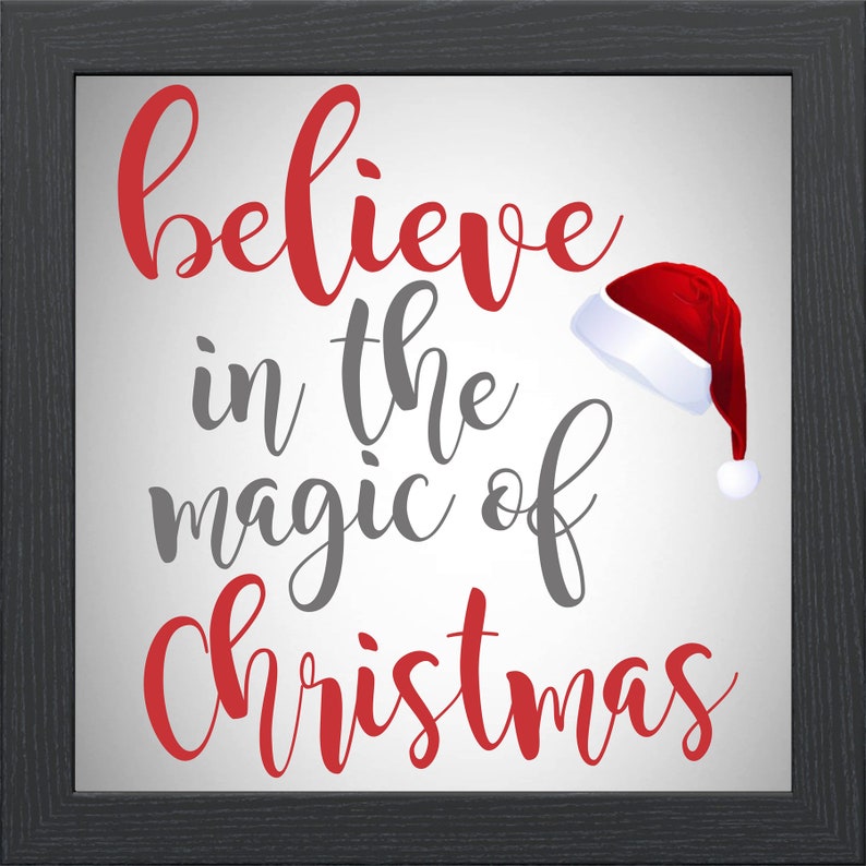 Believe in the Magic of Christmas Framed Art - Etsy