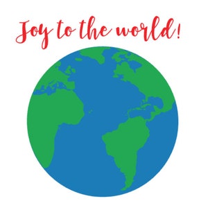 Alegría al mundo en capas SVG
