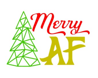 Merry AF SVG