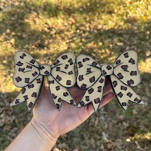 Leopard Bow Car Freshies, Bow Car Freshies, Bow Car Freshie, Western Car Freshies, Wholesale Freshies, Custom Car Freshies,