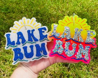 Lake Bum Car Freshie, Lake Car Freshies, Custom Car Freshies, Western Car Freshies,