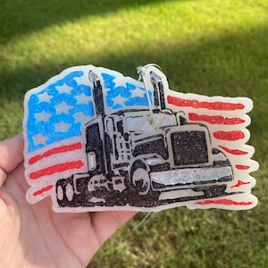 Semi Truck Car Freshie, Truck Driver Car Freshies, Semi Flag Car Freshies, Guys Car Freshies, Mens Car Freshies, Wholesale Car Freshies