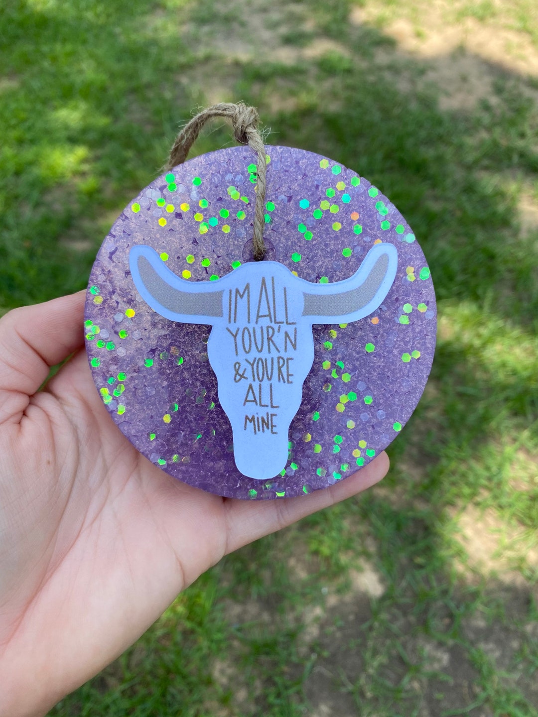 I’m All Yourn Custom Cardstock Car Freshie, Car Scent, Car Freshener