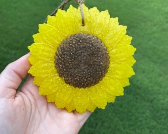 Sunflower Car freshie, Car Scent, Car freshener, Aroma Bead Freshies, Custom Car Freshies, Sunflower Freshies