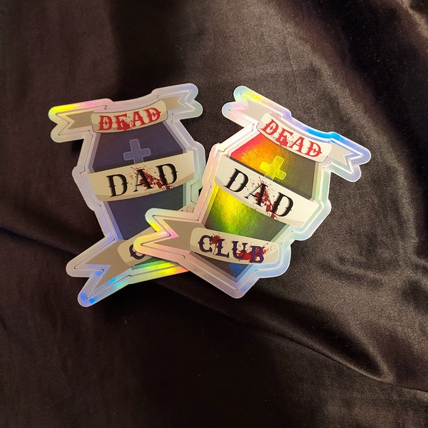 Dead dad club sticker