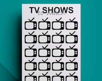 Mall för utskrivbar TV-lista
