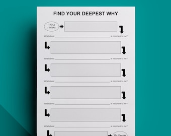 Find Your Deepest Why Editable Printable