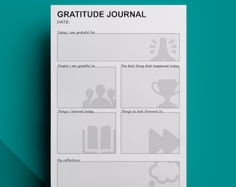 Gratitude Journal Editable Printable