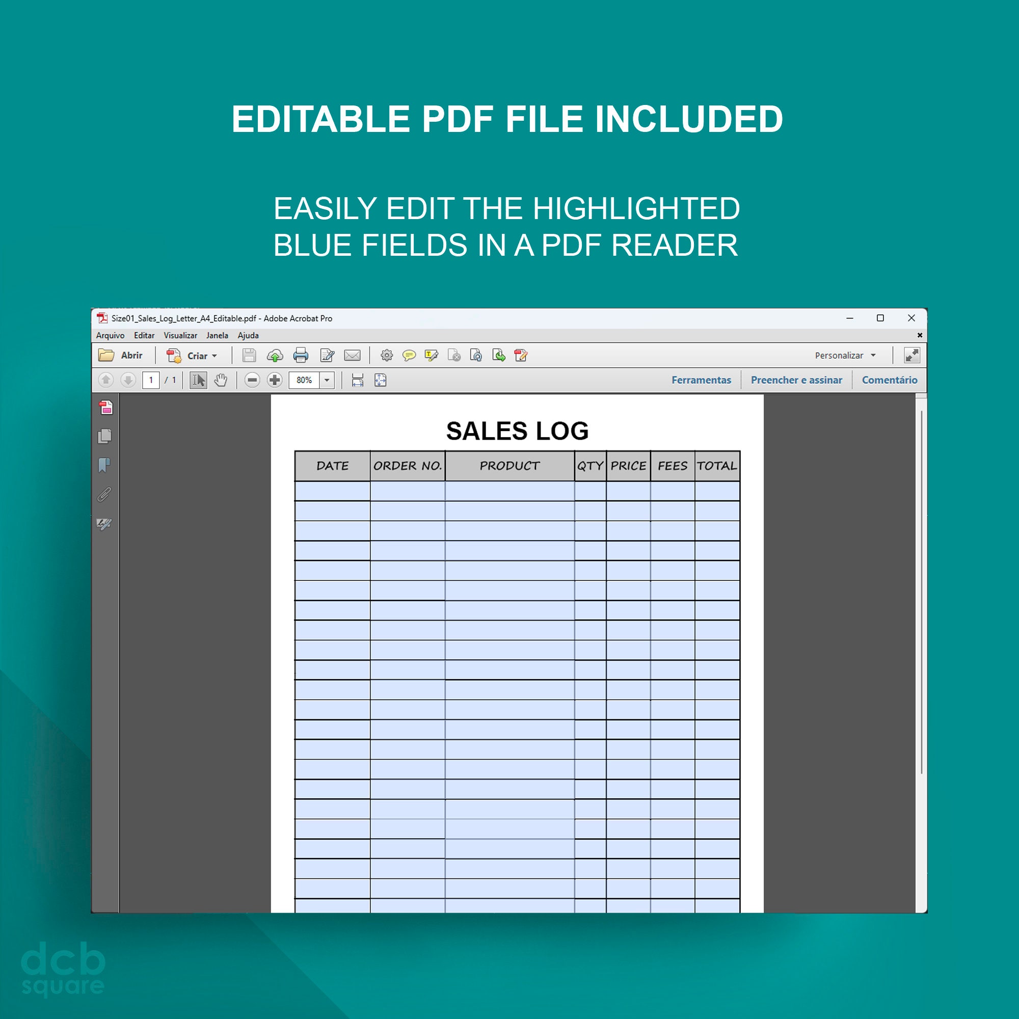 Sales Log Form Sales Log Editable Printable - Etsy