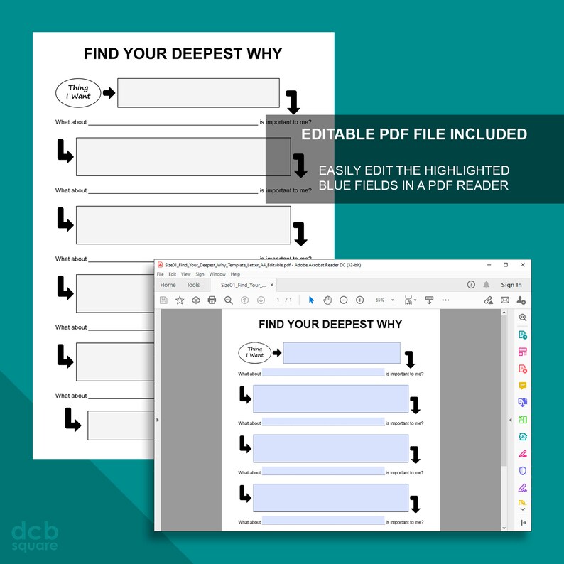 5 in 1 Personal Development Set - Editable Printable - Etsy