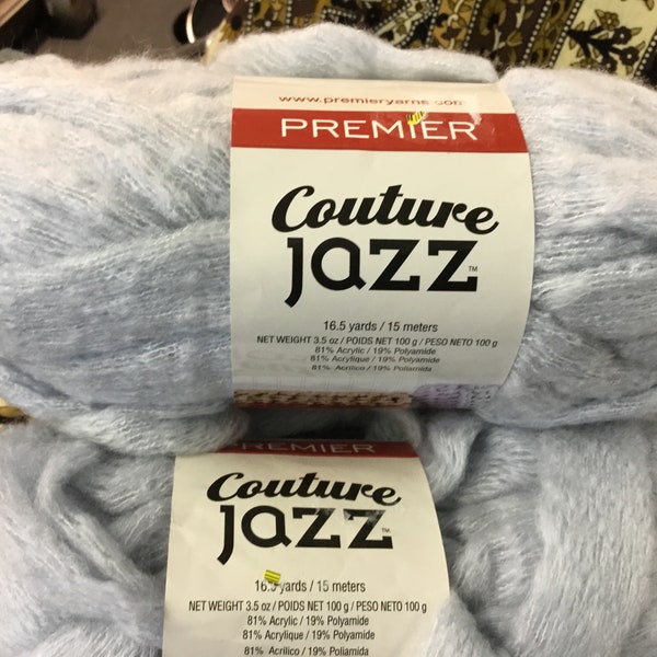 2 skeins of couture jazz yarn