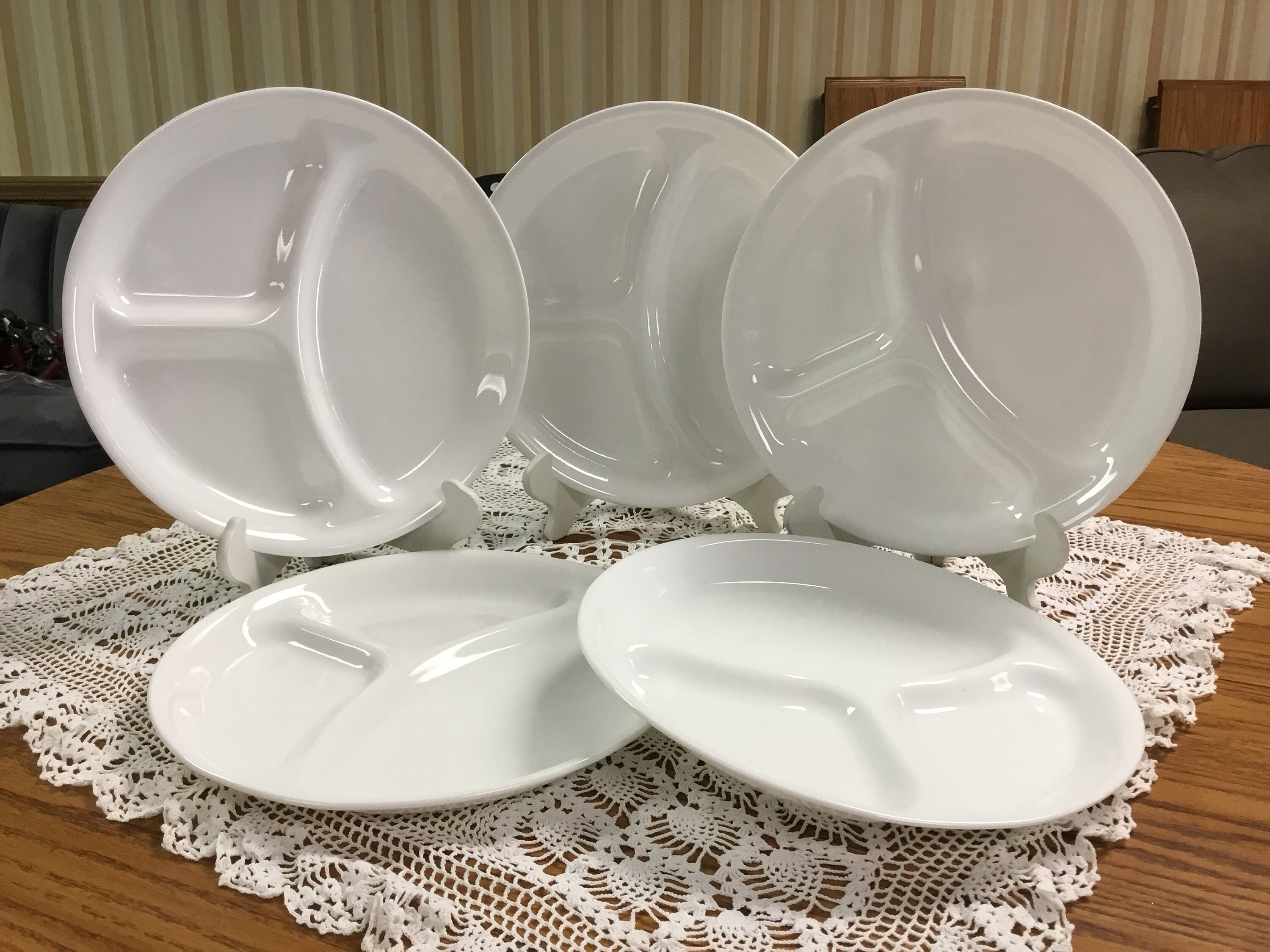 Corelle. Winter frost 5 divided plates Etsy