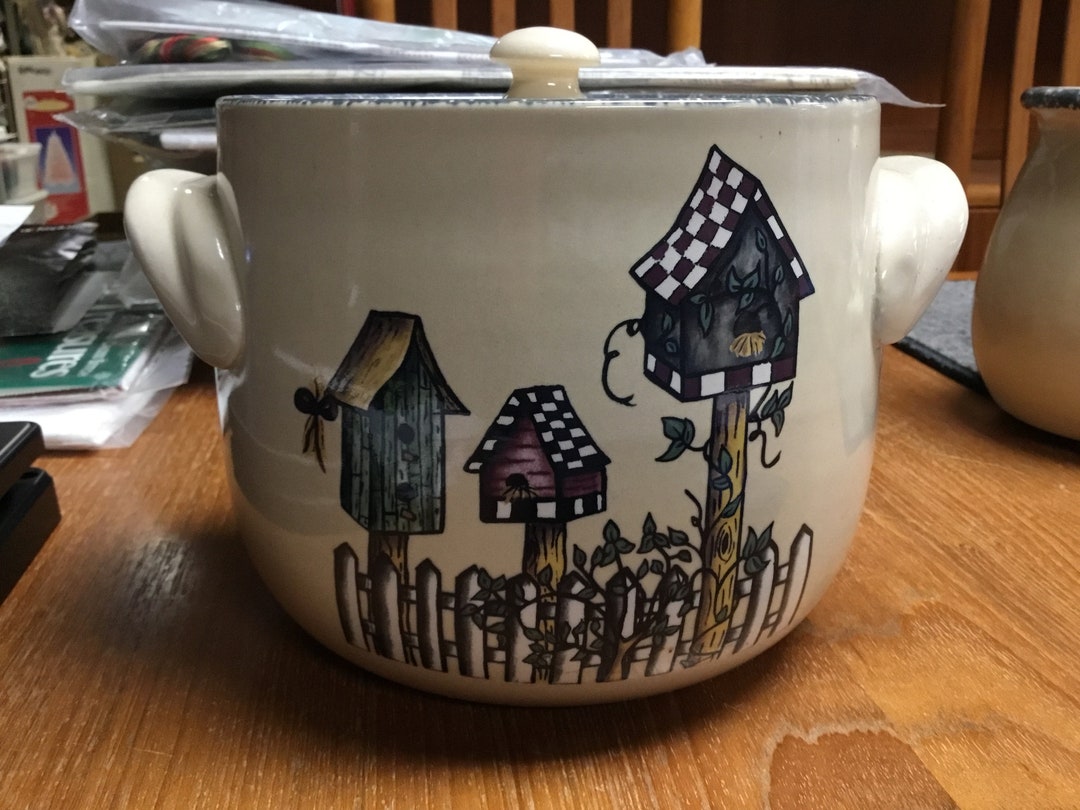 Home and Garden Party LTD Birdhouses Bean Crock Etsy