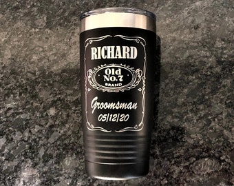 Groomsmen Gift Personalized Tumbler Best Man Wedding Bachelor Party | More Colors Available!