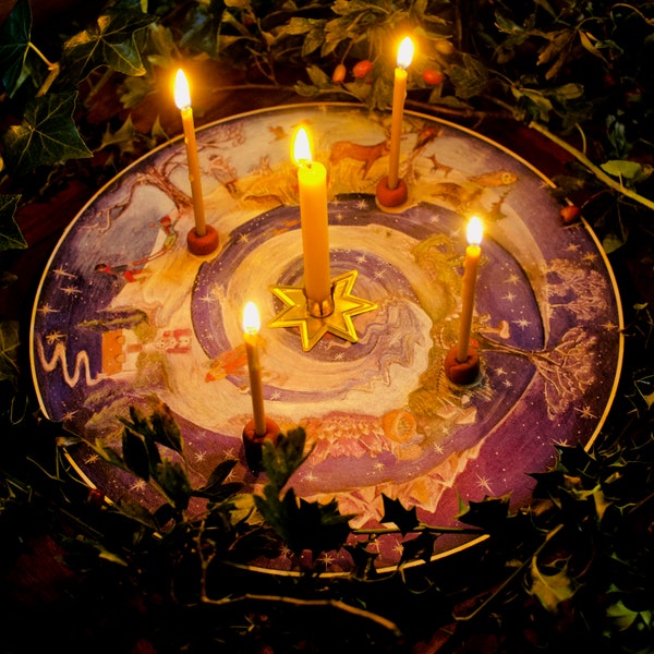 Wild Advent Wheel- for Waldorf School and Homeschool. Wonderful Christmas gift and centre piece