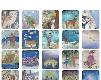 Instant download. -Winter busy little book, activity pack for children, 90 pages - download- Waldorf inspired activities