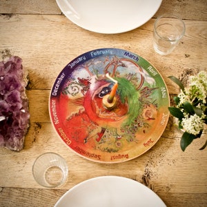 ENGLISH! Wooden Wheel. Wheel of the Year (Northern Hemisphere) - Waldorf inspired home- for Waldorf Family and Homeschool.