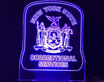 New York State Police Gift Light - Color Changing Desk Light - Select Design or request your own. Premier Display Inc., Best Police Gift