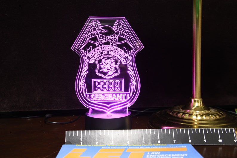 NYPD Nassau and Suffolk Police Sergeant Badge Gift Light | Etsy