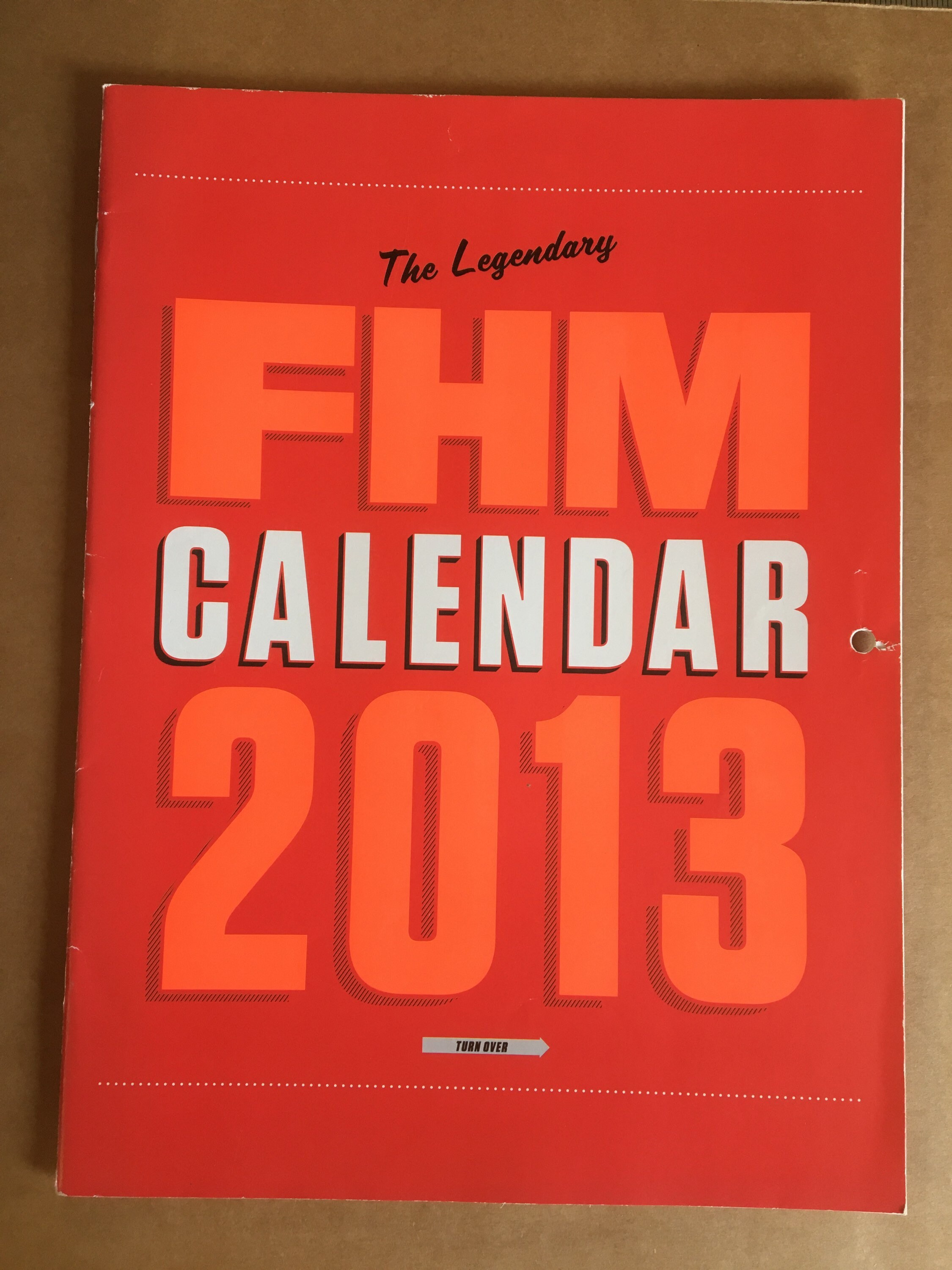FHM calendar 2013 Etsy