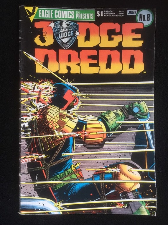 Judge Dredd Illustrated Vinyl Sticker Comics Dredd