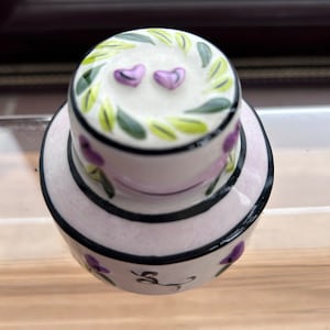 Gâteau de mariage Lorna Bailey Collectors Club édition limitée signé sur la base à partir de 2002