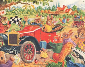 Vintage Illustrated Postcard by Racey Helps, Early 1960's. Printed and ...