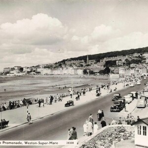 Carte postale vintage 1962 de Weston Super Mare