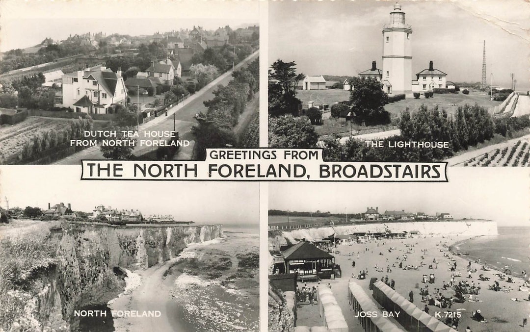 Broadstairs the North Foreland Real Photo Vintage 1960's Postcard