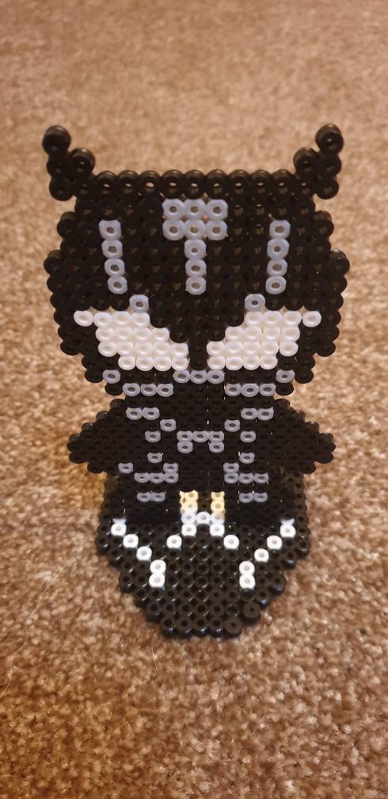 Marvel inspired Hama bead figure Black Panther. fuse/peeler Etsy