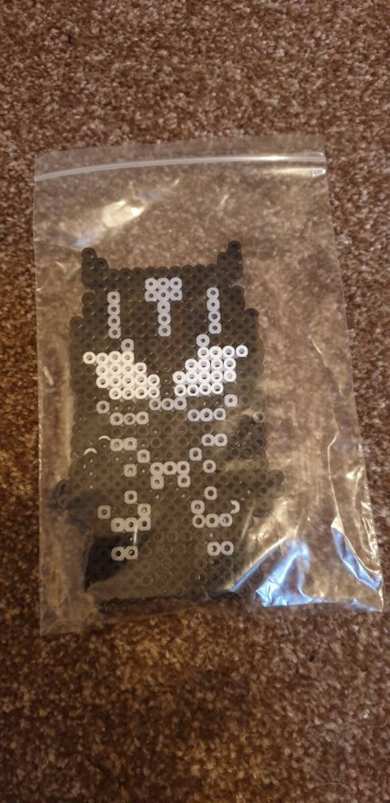 Marvel inspired Hama bead figure Black Panther. fuse/peeler Etsy