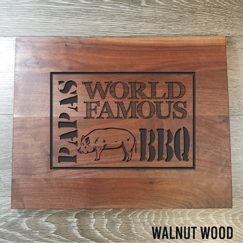 Wedding Gift Engraved Cutting Board Anniversary Gift Holiday Gift BBQ#023 Personalized Cutting Board Housewarming Gift