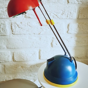 Vintage 80s Memphis Style design lamp, pop art desk light