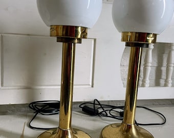 Vintage eighties set of lamps in Hollywood Regency style made by Zicoli Limbach