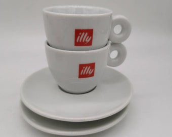 illy Logo Mugs Set of 2 - illy