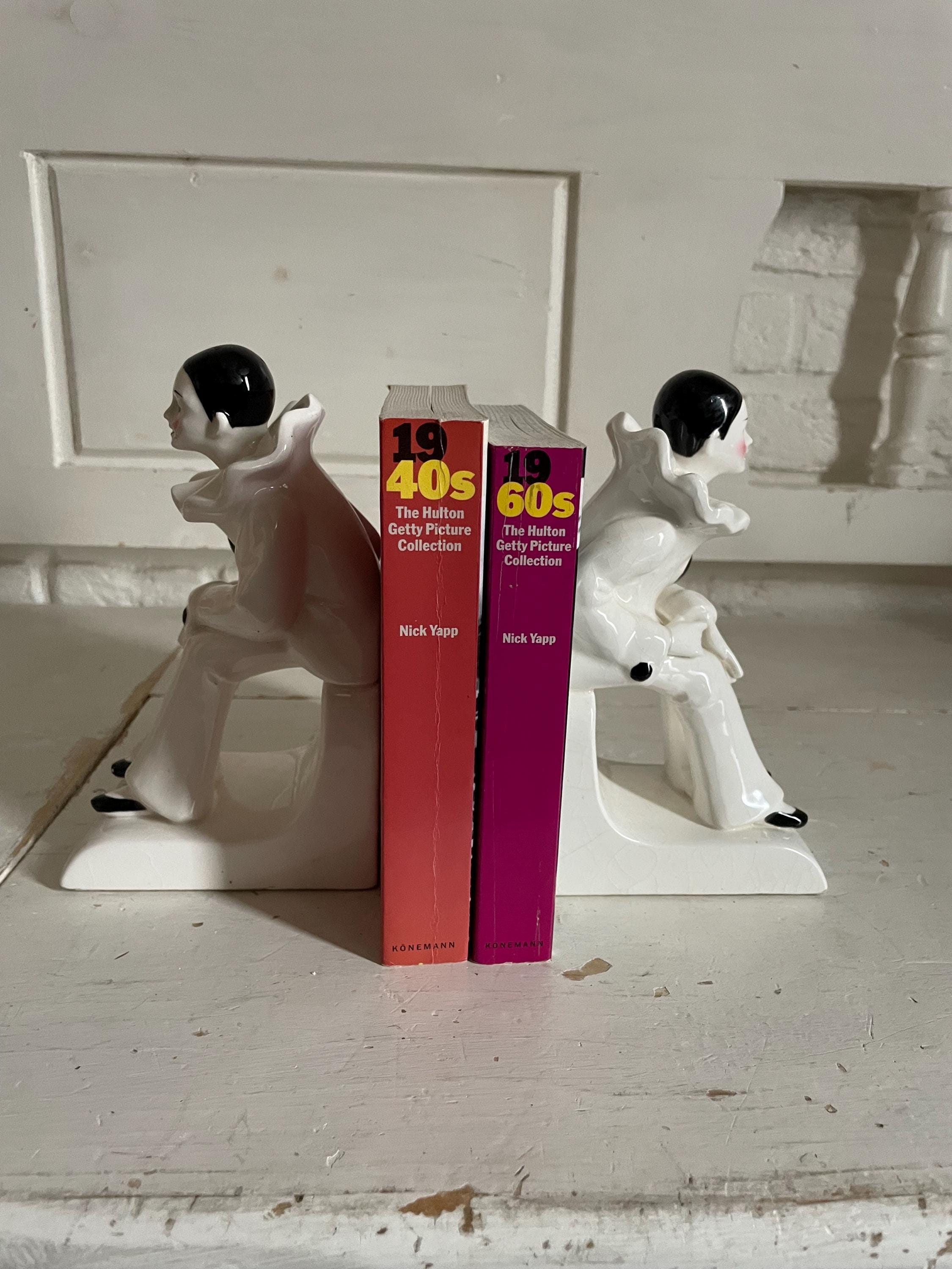 1940 Brass Clown Head Bookends クラウンヘッド 1940 Brass Clown Head Bookends クラウンヘッド