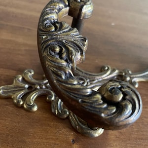 Set of 4 vintage  Brass Coat Rack, Vintage Hook, Wall Hangers, Hat Rack, Brass Hooks