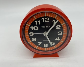 Reloj despertador de la era espacial de los años 60 de Wehrle modelo Kiddy
