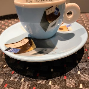 Vintage Illy  Espresso cup from the &quot;International Flight&quot; series, Norma Jeane.
