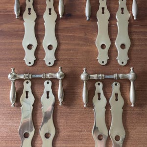Antique brass door hardware