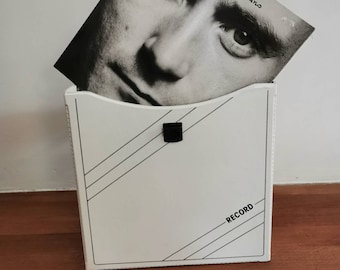 Estuche raro para guardar discos de vinilo de los años 80, soporte para discos