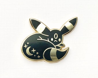 Umbreon Enamel Pin | Pokemon Gift - Pokemon Pin - Pokemon Jewelry - Pokemon Enamel Pin - Cute Pokemon - Eevee Pin - Pokemon Art -