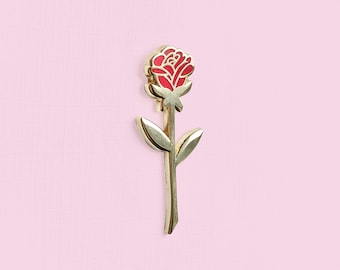 Moon Rose Gold Hard Enamel Pin/ Lapel Pin | from Sailor Moon (Sailormoon), Plant Pin, Enamel Pin, Lapel Pin, Pant Lady, Gift Ideas, Red Rose