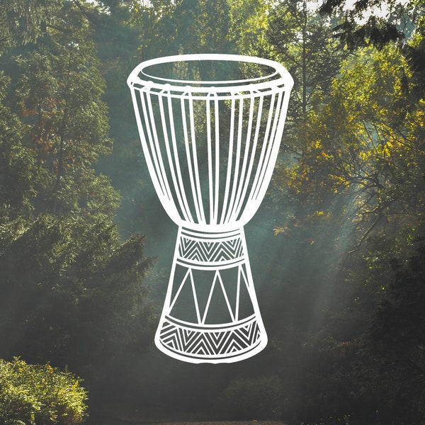 Djembe drum | Vinyl Decal Sticker |