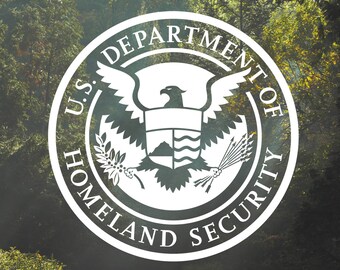 Department of Homeland Security | Decal Vinyl Sticker|Cars Trucks Vans Walls Laptop|