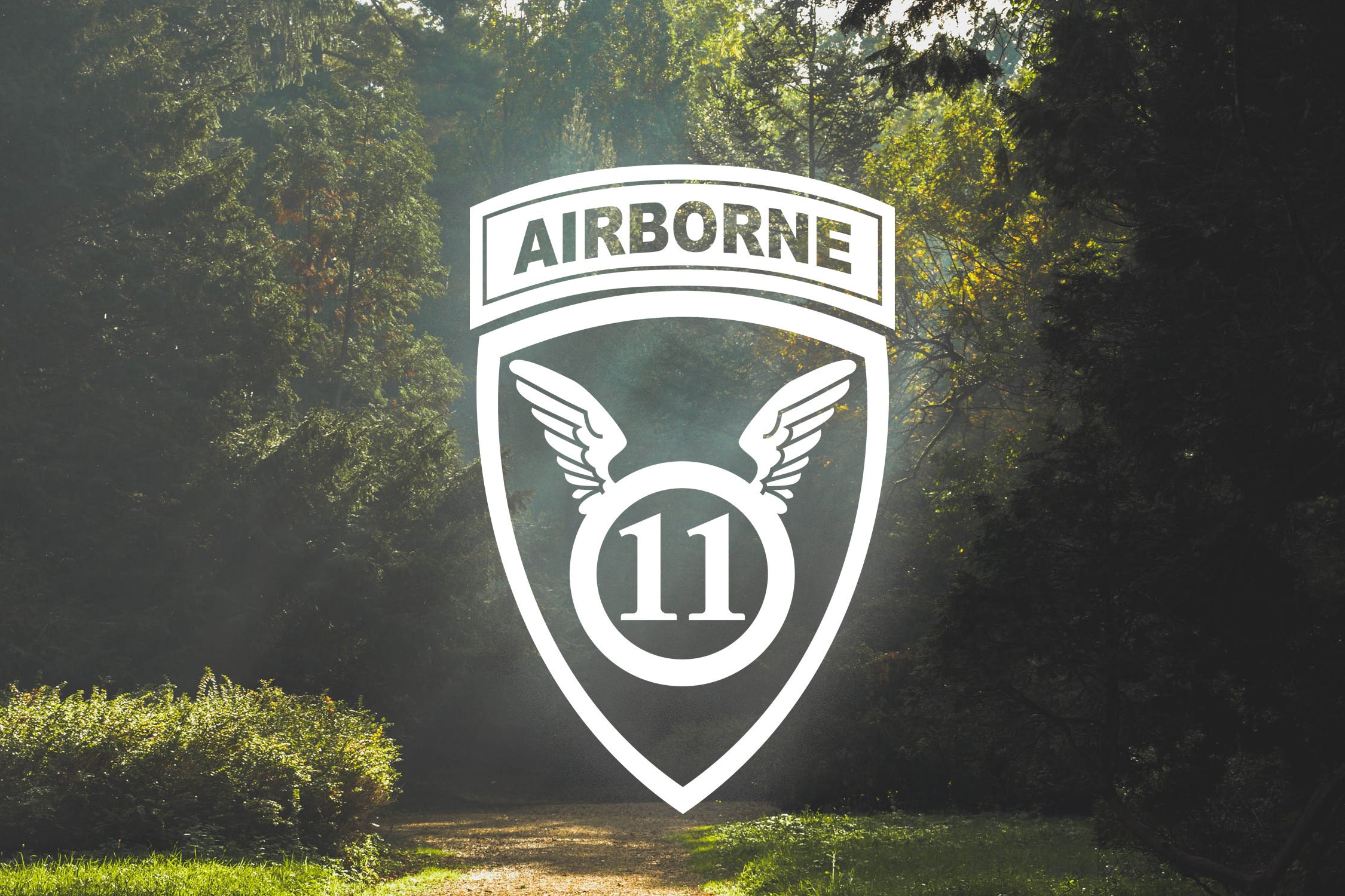US Army 11th Airborne Division Angels Black Shadow Embroidered Cap – Trade Winds Hat
