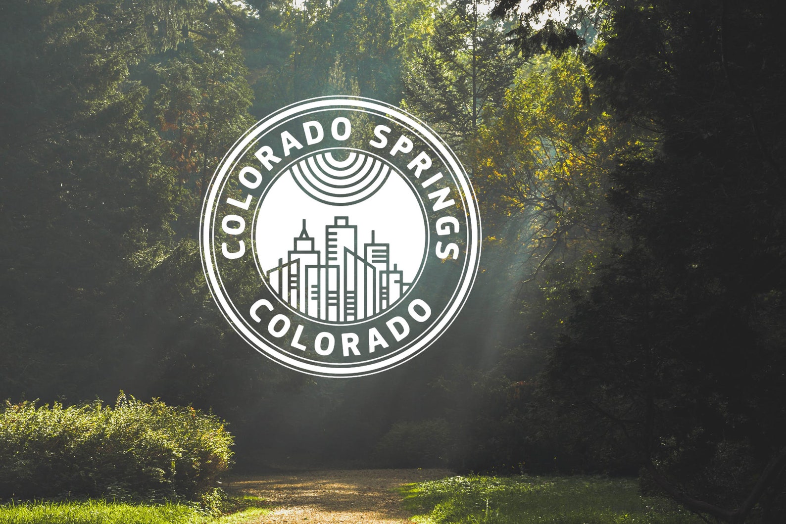 Colorado Springs Colorado Vinyl Sticker Circle With Etsy
